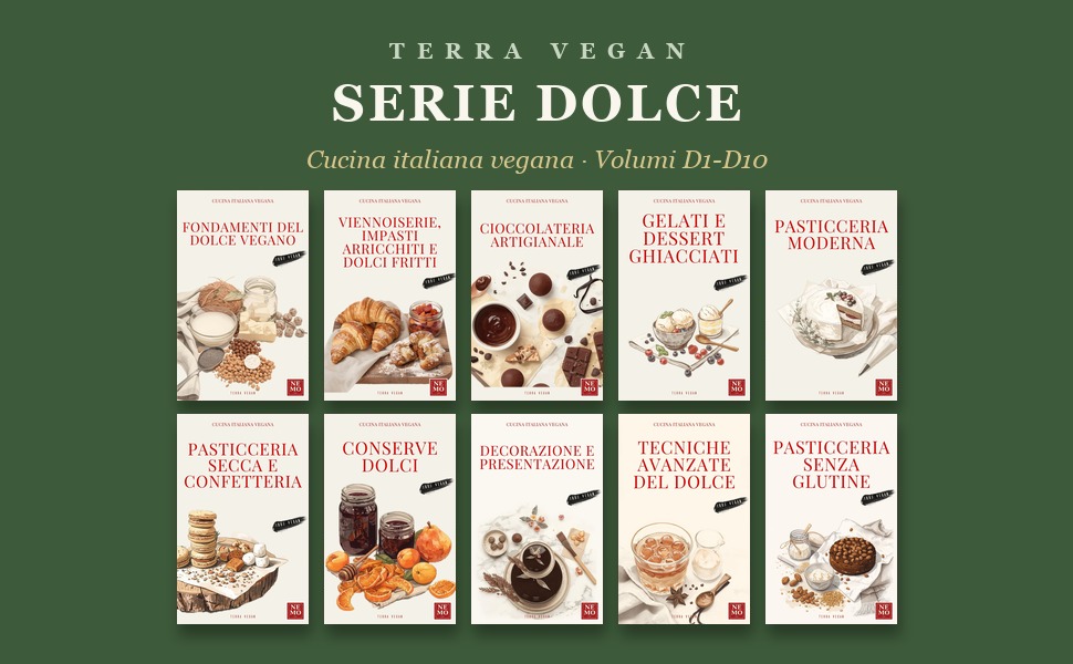 Banner Terra Vegan Dolce: i volumi D1-D10