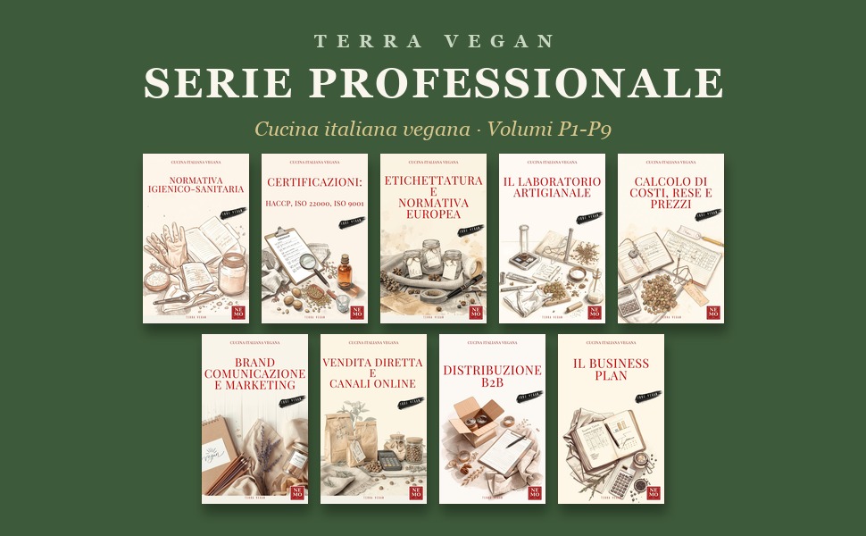 Banner Terra Vegan Professionale: i volumi P1-P9